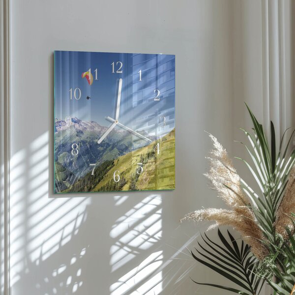 Skleněné hodiny Hory zskb-30x30-00085321