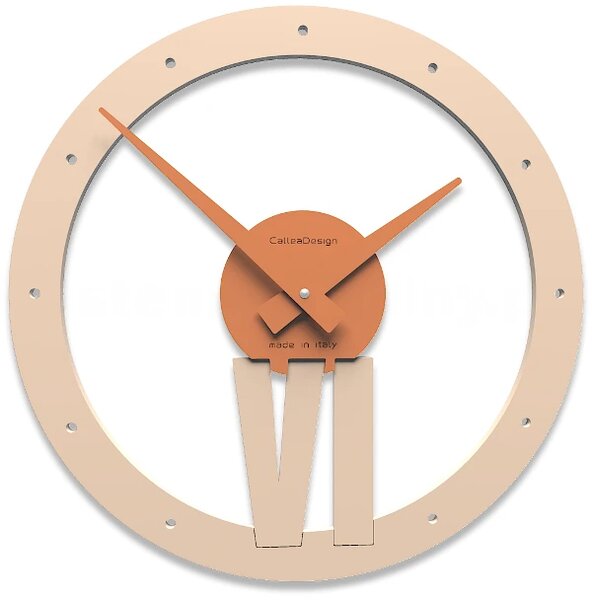 Designové hodiny 10-015 CalleaDesign Xavier 35cm (více barevných variant) Barva bílá-1 - RAL9003