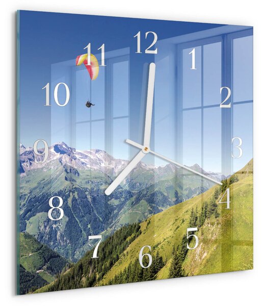 Skleněné hodiny Hory zskb-30x30-00085321