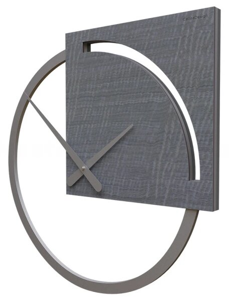 Designové hodiny 10-124 natur CalleaDesign Karl 45cm (více variant dýhy) Dýha černý ořech - 85