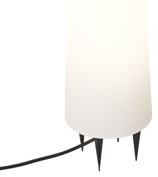Stojací venkovní lampa bílá 80 cm vč. LED IP44 - Fungi