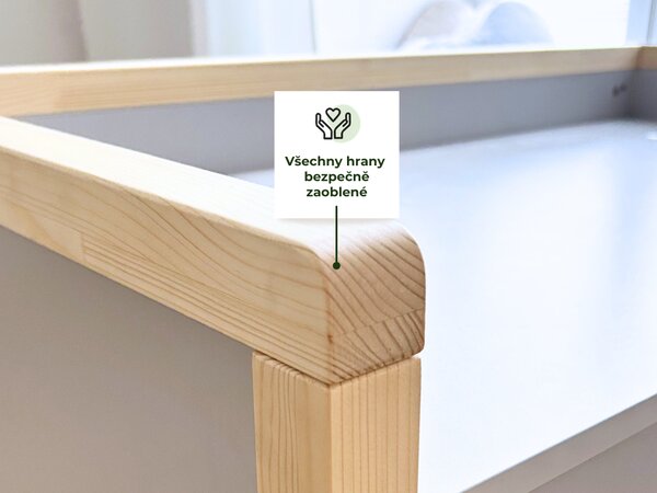 Dětský rostoucí stůl STOLLY se dvěma výškami stolu + ergonomická židle MODRÁ Zvolte rozměr židle: dítě 133 - 159 cm (výška stolu 71 - 82 cm)