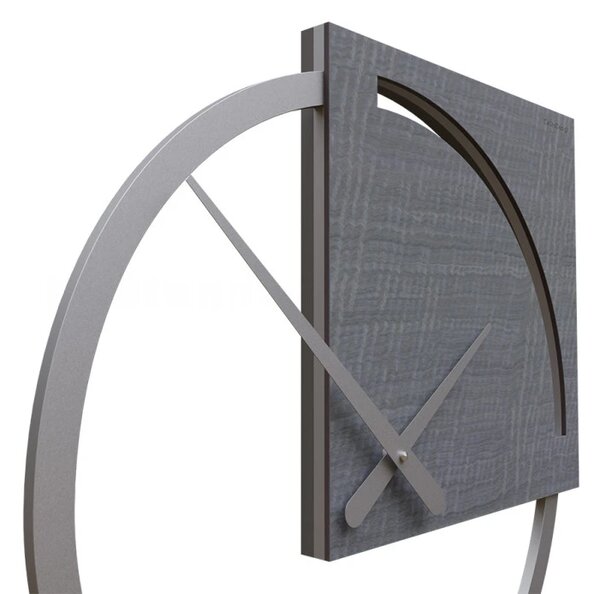 Designové hodiny 10-124 natur CalleaDesign Karl 45cm (více variant dýhy) Dýha černý ořech - 85