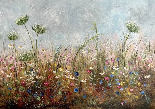 Ručně malovaný obraz od Tanja Frost - "Seria Letna Symfonia -50*70", rozměr: 70 x 50 cm