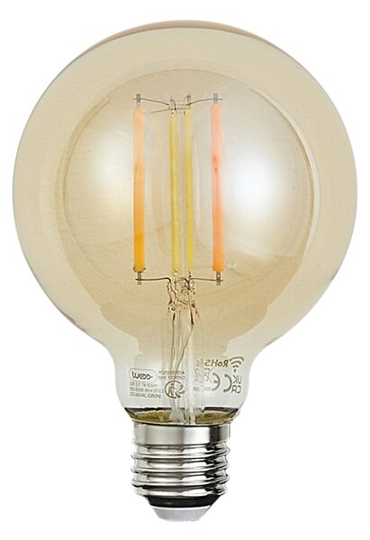 Chytrá stmívatelná LED žárovka E27 G95 zlatá 7W 806 lm 1800-6500K