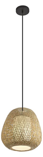 Závěsné svítidlo Japandi bambusové 30 cm IP44 - Moana
