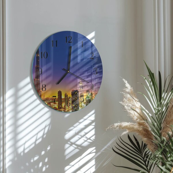 Skleněné nástěnné hodiny Horizont Dubaj zsoc-fi30-00173092