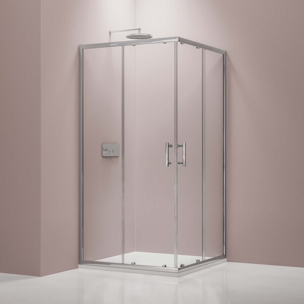 Sprchový kout Rohové posuvné dveře 6mm NANO pravé sklo EX506 - 80x80x195cm
