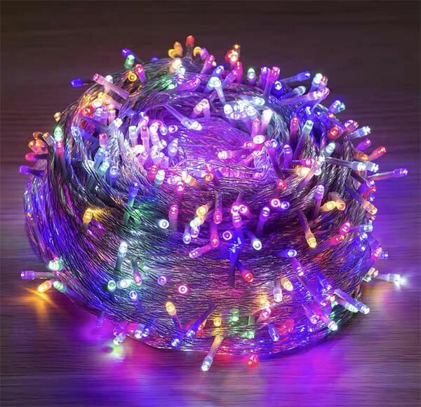 Hjlight 180 LED průhledný světelný řetězový závěs 3m x 2m -Vánoční LED osvětlení