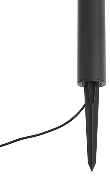 Moderní venkovní patní svítidlo 12V černé vč. LED IP65 - Voltaire Palo