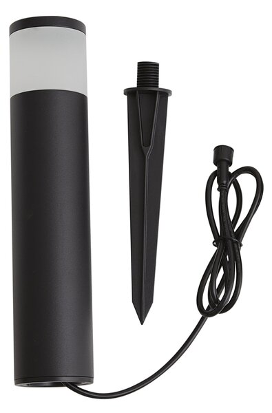 Moderní venkovní patní svítidlo 12V černé vč. LED IP65 - Voltaire Palo
