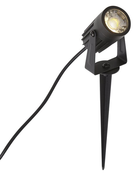 Moderní 12V bodové svítidlo černé vč. LED IP67 - Voltaire Pico