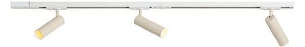 Moderní kolejnicový systém se 3 bodovými světly bílý s béžovou 1-fázový GU10 35mm - Iconic Jeana Luxe