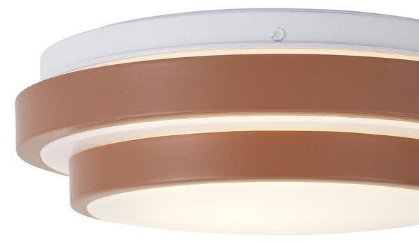 Moderní stropní svítidlo Sienna s bílou barvou 25 cm IP44 - Walden