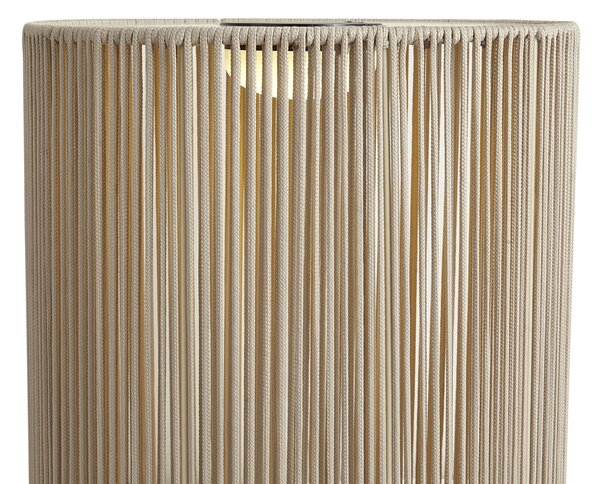 Moderní venkovní stolní lampa béžová vč. LED dobíjecí a solární IP54 - Rope