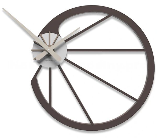 Designové hodiny 10-118 CalleaDesign Snail 45cm (více barevných variant) Barva černá klasik-5 - RAL9017