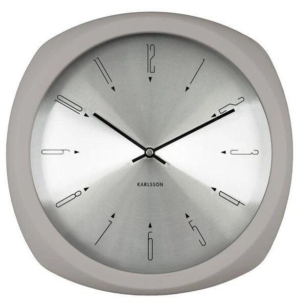 Designové nástěnné hodiny 5626GY Karlsson 31cm