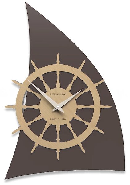 Designové hodiny 10-014 CalleaDesign Sailing 45cm (více barevných verzí) Barva stříbrná-2 - RAL9006