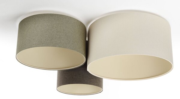 BPS Koncept Boho Ellegant stropní světlo 3x60 W zelená-hnědá 080-070
