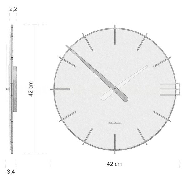 Designové hodiny 10-019-24 CalleaDesign Mike 42cm