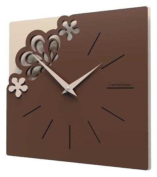 Designové hodiny 56-10-1 CalleaDesign Merletto Small 30cm (více barevných variant) Barva caffe latte-14 - RAL1019