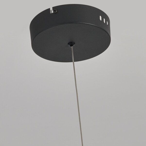 LED Lustr na lanku MELECA LED/36W/230V 3000/4000/6000K 160 cm černá