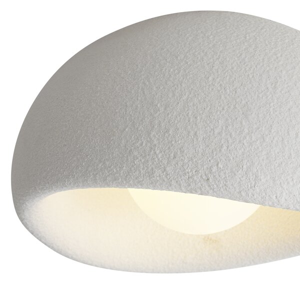 Japandi stropní lampa bílá - Wabi