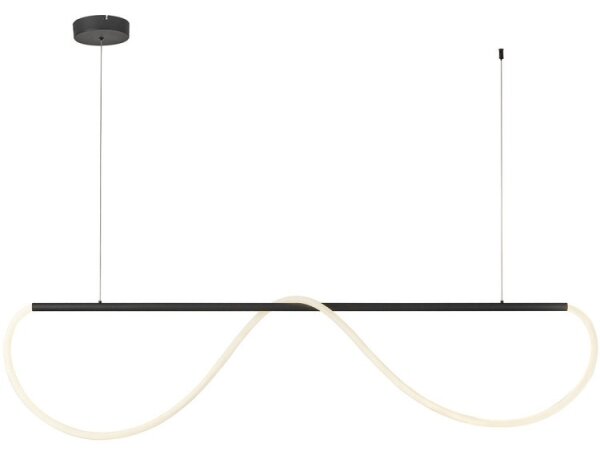 LED Lustr na lanku MELECA LED/36W/230V 3000/4000/6000K 160 cm černá