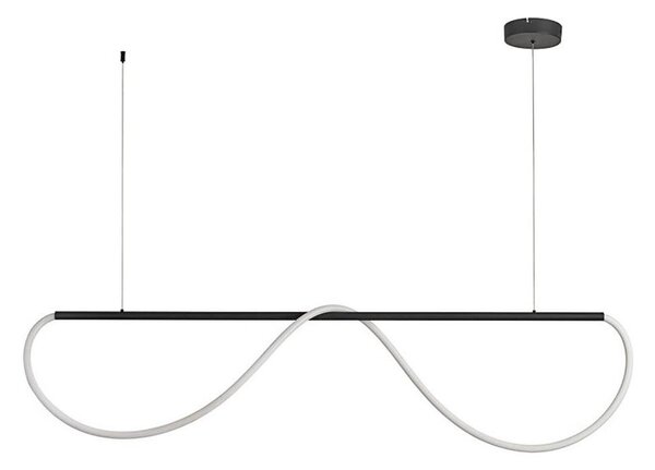 LED Lustr na lanku MELECA LED/36W/230V 3000/4000/6000K 160 cm černá