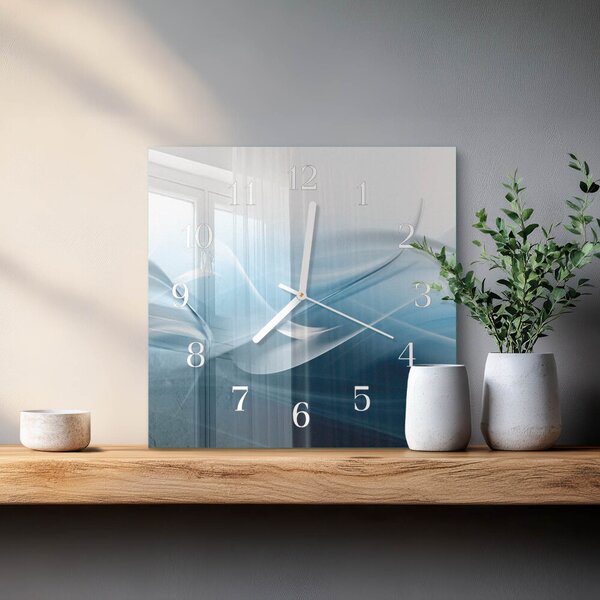 Skleněné hodiny Abstrakce zskb-30x30-00084499