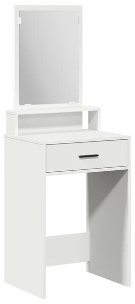 Kosmetický stolek – Masivní dřevo – Prostorné zásuvky – Bílá barva – Elegantní toaletní stolek do ložnice
