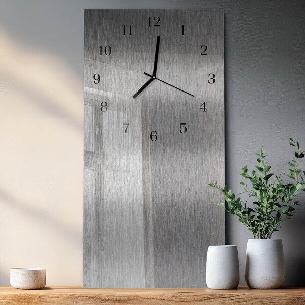 Skleněné hodiny vertikální Ocel zsppc-30x60-00171020