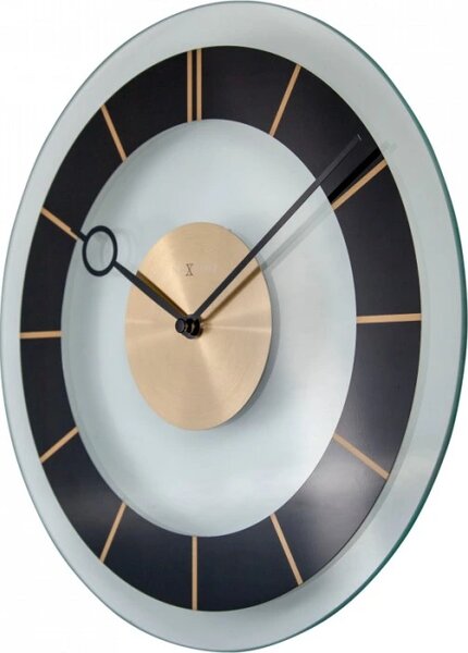 Designové nástěnné hodiny 2790zw Nextime Retro Black 31cm
