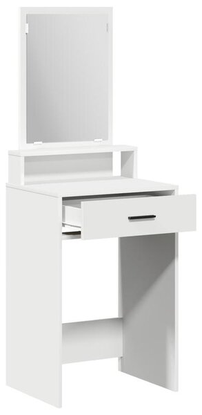 Kosmetický stolek – Masivní dřevo – Prostorné zásuvky – Bílá barva – Elegantní toaletní stolek do ložnice