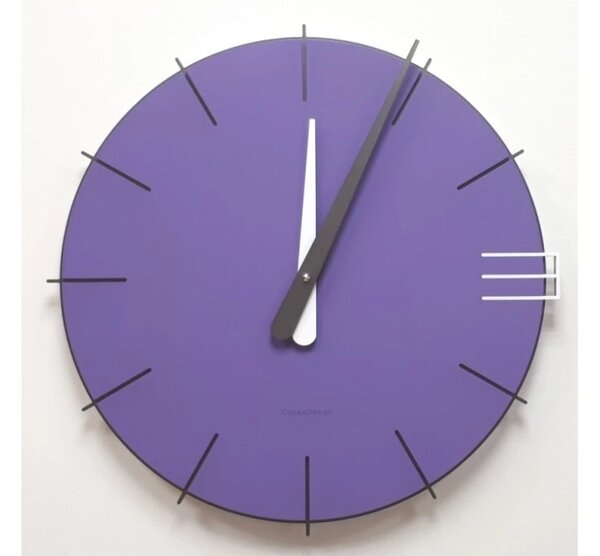 Designové hodiny 10-019 CalleaDesign Mike 42cm (více barevných verzí) Barva vínová červená-65 - RAL3003