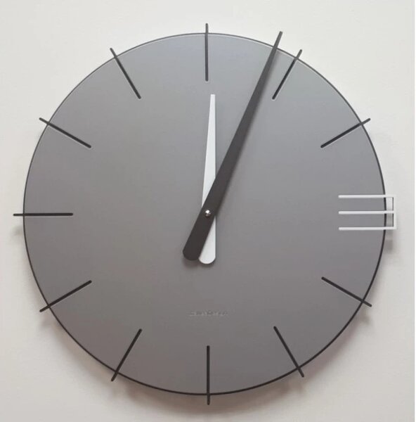 Designové hodiny 10-019 CalleaDesign Mike 42cm (více barevných verzí) Barva vínová červená-65 - RAL3003