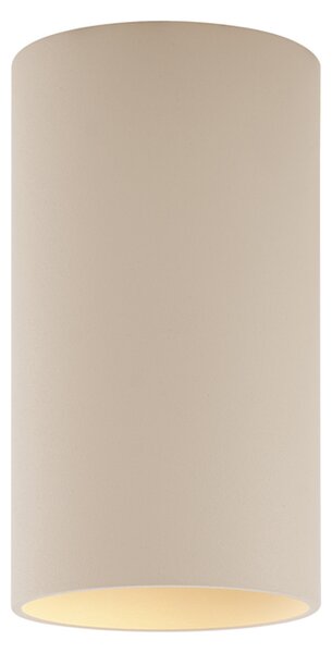Sada 4 moderních béžových přisazených bodových světel GU10 50mm kulatých - Tuba