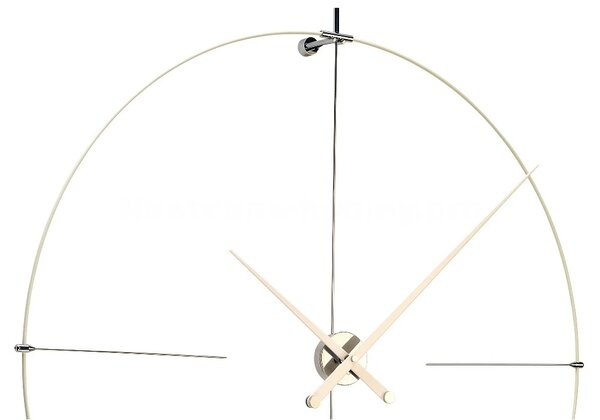 Designové nástěnné hodiny Nomon Bilbao L bílé 110cm