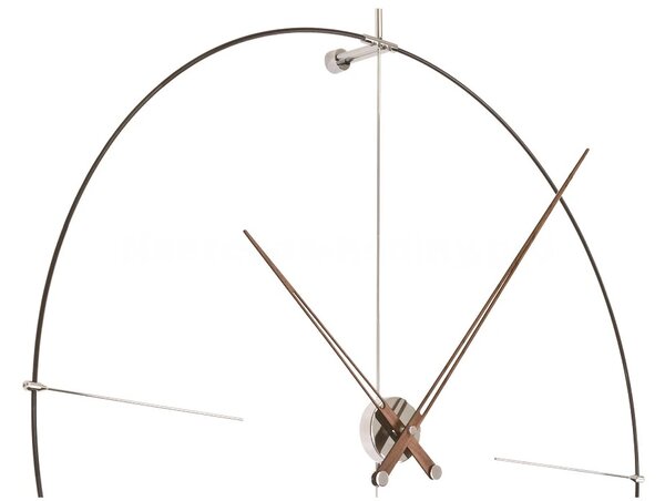 Designové nástěnné hodiny Nomon Bilbao N černé 110cm