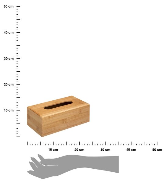 Box na kapesníky Terre, 25x8,5x13 cm, bambus
