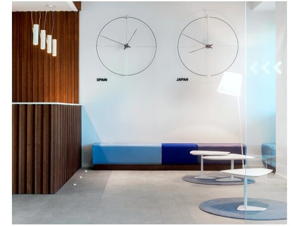 Designové nástěnné hodiny Nomon Bilbao N černé 110cm