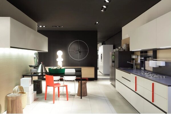 Designové nástěnné hodiny Nomon Bilbao L bílé 110cm