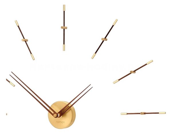 Designové nástěnné hodiny Nomon Merlin Gold Small 70cm
