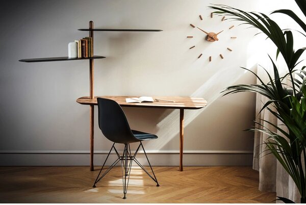 Designové nástěnné hodiny Nomon Sunset Wood 50cm