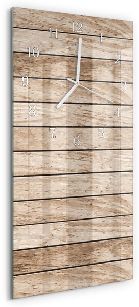 Skleněné hodiny vertikální Dřevo zsppb-30x60-00260394