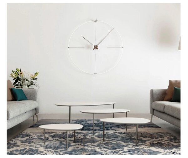 Designové nástěnné hodiny Nomon Bilbao N bílé 110cm
