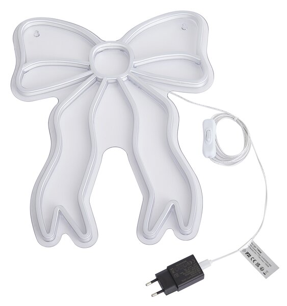 Neonová nástěnná lampa teplá bílá vč. LED - Bow
