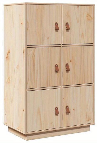 Moderní dřevěná komoda se 6 zásuvkami - 67x40x108,5 cm - Volně stojící úložný nábytek do obývacího pokoje nebo kanceláře