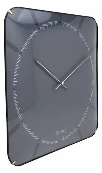 Designové nástěnné hodiny 3173 Nextime Michael Dome Grey 35cm