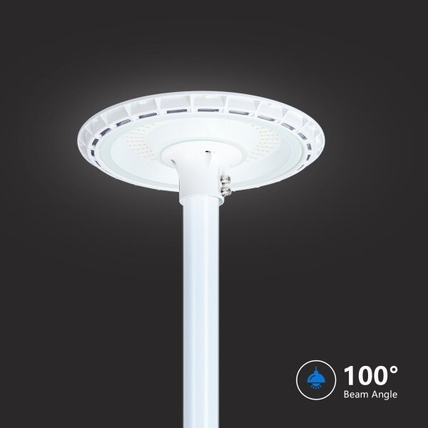 Brilagi-LED Venk. poul. lampa se sloupem 3 m URBANSPARK LED/120W/230V bílá IP65